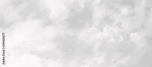 Gray sky with white clouds, beautiful nature as a background