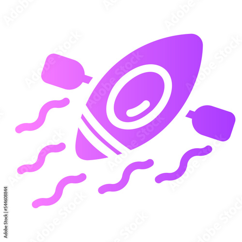 kayak gradient icon