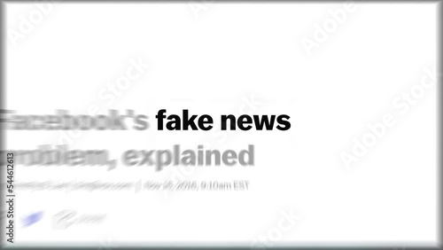 Fake News in the news titles across international media. Fake news concept