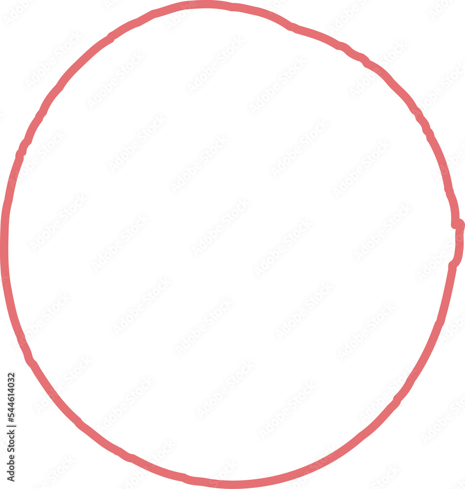 Hand drawn circle line Hand drawn circle line