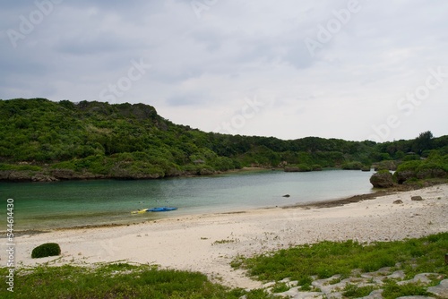 Scenery of sandy beaches and calm coves at the Imgya Marine Garden