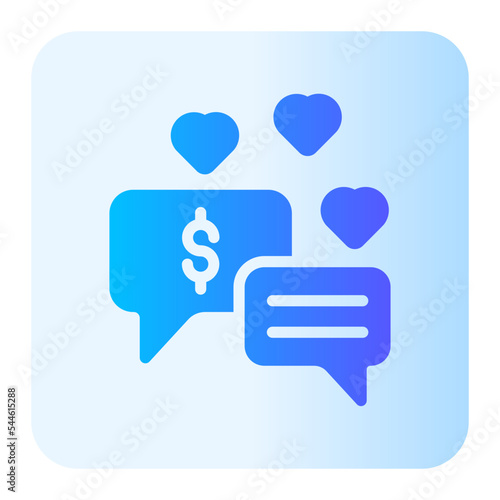 endorsement gradient icon