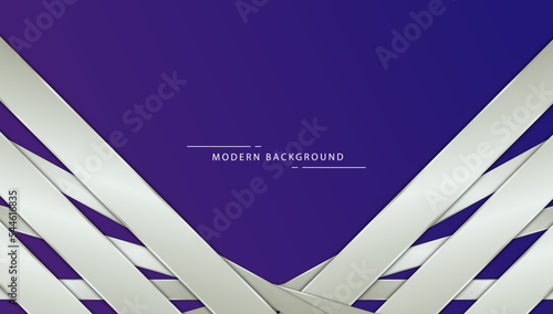 Modern blue background with steal shape abstract