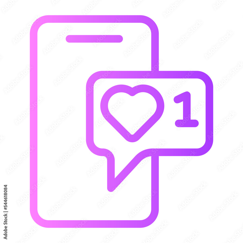 like gradient icon like gradient icon