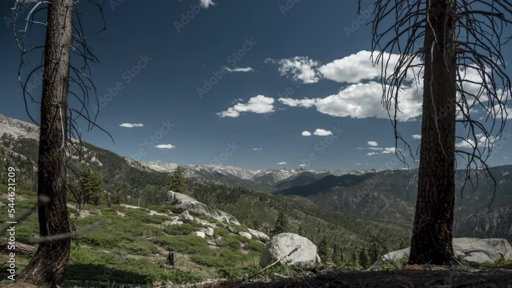 Clouds Grow and Fade Over Kings Canyon Backcountry in Summer