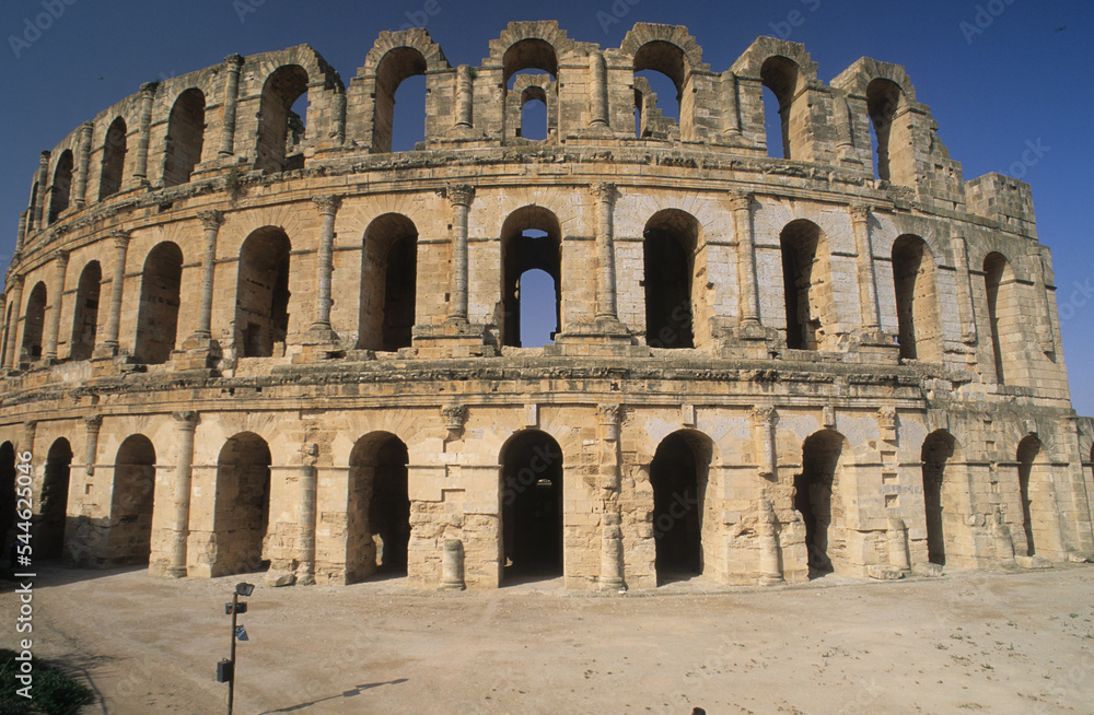 L'anfiteatro romano di El Jem in Tunisia