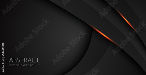 abstract light orange black space frame layout design tech triangle concept gray texture background. eps10 vector