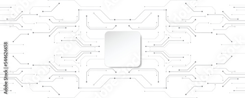 Grey white Abstract technology background, Hi tech digital connect, communication, high technology concept, science, technology background