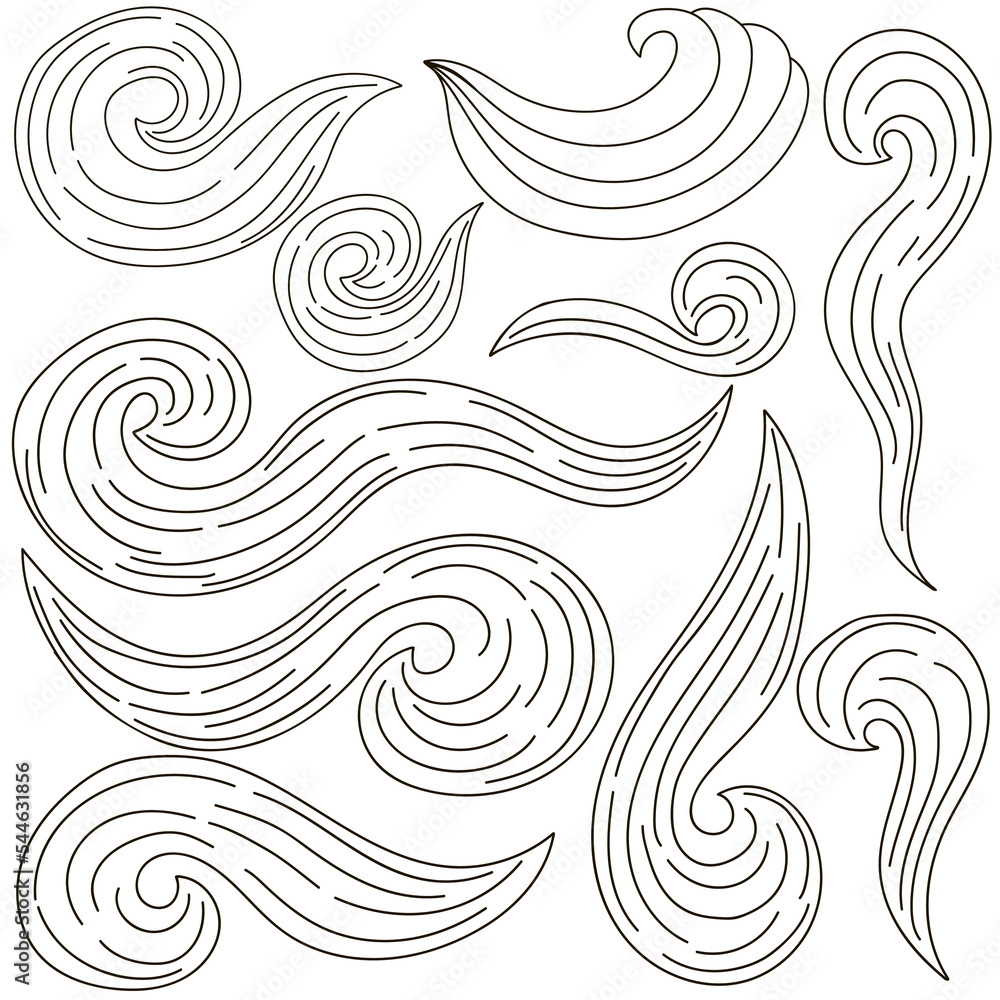 Fototapeta premium Monochrome Illustrations in hand draw style