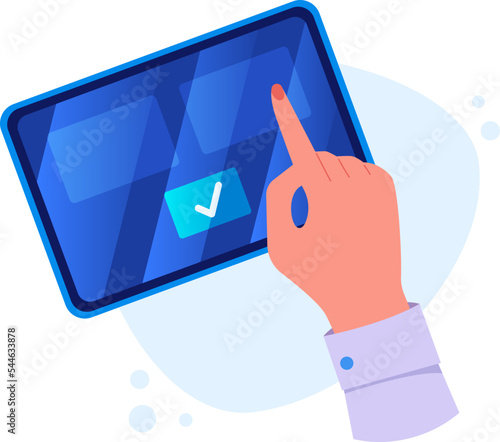 Modern tablet for shopping, Accepted purchases on artsite