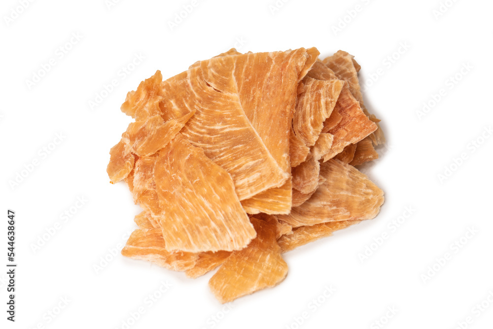 Group of tasty beer snacks. Dehydrated chicken meat slices. Group of tasty beer snacks. Dehydrated chicken meat slices.