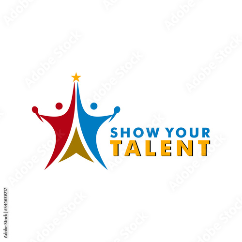 star logo icon vector template, got talent star logo design photo