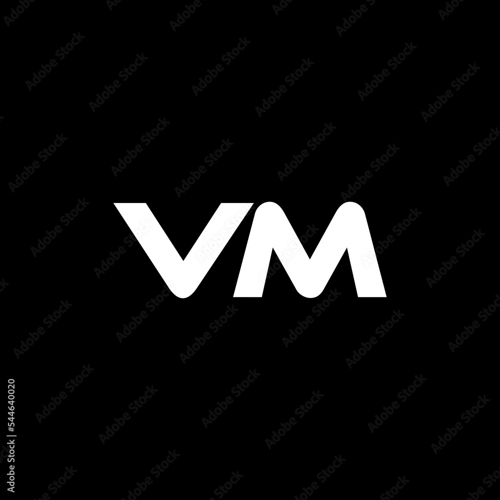 VM letter logo design with black background in illustrator, vector logo modern alphabet font overlap style. calligraphy designs for logo, Poster, Invitation, etc. VM letter logo design with black background in illustrator, vector logo modern alphabet font overlap style. calligraphy designs for logo, Poster, Invitation, etc.