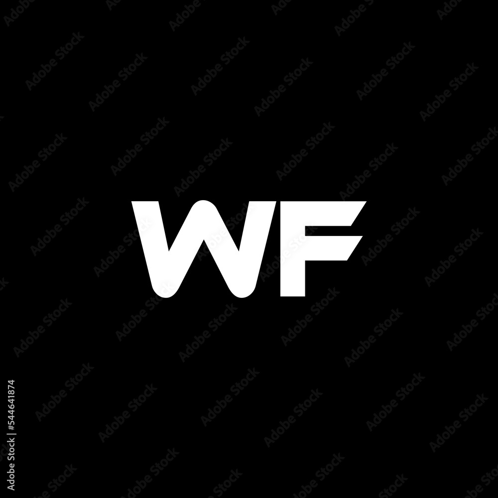 WF letter logo design with black background in illustrator, vector logo modern alphabet font overlap style. calligraphy designs for logo, Poster, Invitation, etc. WF letter logo design with black background in illustrator, vector logo modern alphabet font overlap style. calligraphy designs for logo, Poster, Invitation, etc.