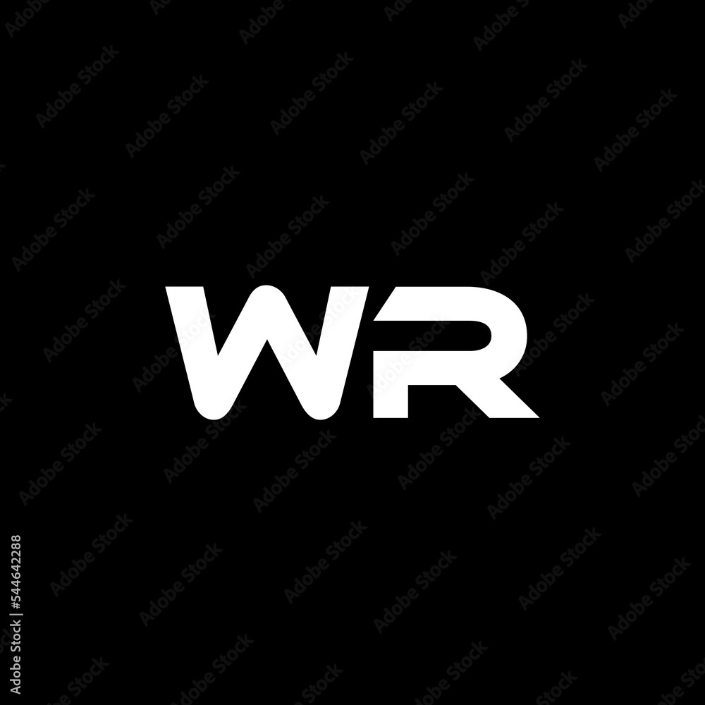 WR letter logo design with black background in illustrator, vector logo modern alphabet font overlap style. calligraphy designs for logo, Poster, Invitation, etc. WR letter logo design with black background in illustrator, vector logo modern alphabet font overlap style. calligraphy designs for logo, Poster, Invitation, etc.