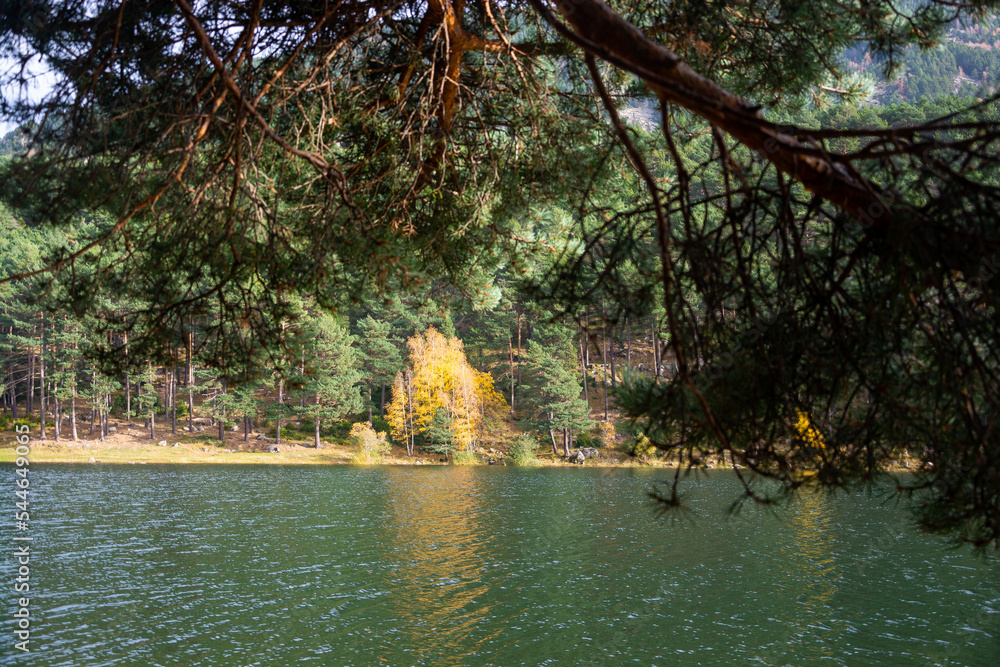 Lake Engolasters in Andorra. Beautiful landscape.