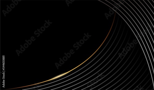 Luxury background with golden and black color in illustrated background © M