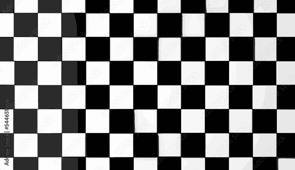 Fondo de baldosas o cubos de color blanco y negro.Tablero de ajedrez Fondo de baldosas o cubos de color blanco y negro.Tablero de ajedrez