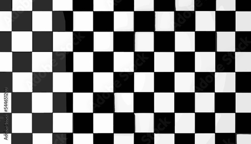 Fondo de baldosas o cubos de color blanco y negro.Tablero de ajedrez