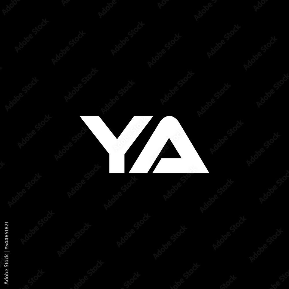 YA letter logo design with black background in illustrator, vector logo modern alphabet font overlap style. calligraphy designs for logo, Poster, Invitation, etc. YA letter logo design with black background in illustrator, vector logo modern alphabet font overlap style. calligraphy designs for logo, Poster, Invitation, etc.