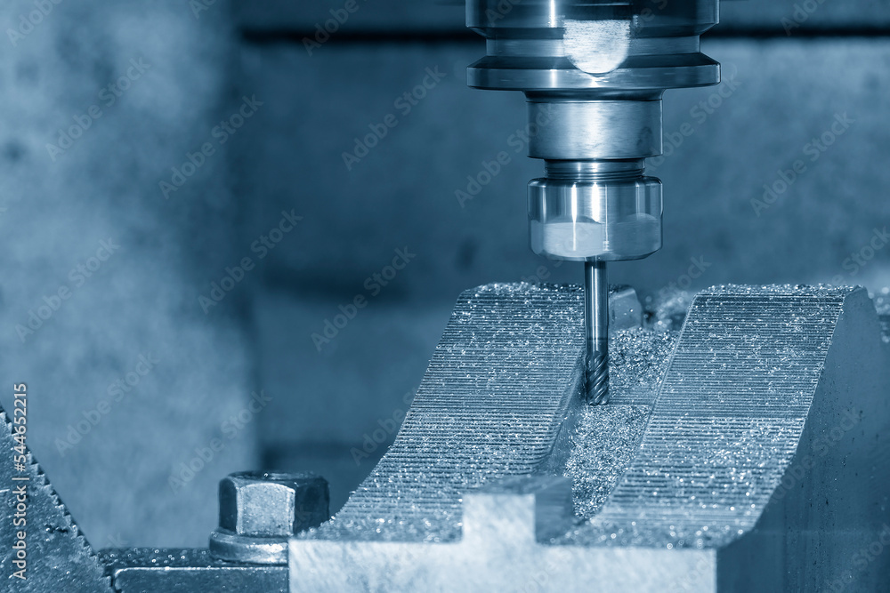 The CNC milling machine cutting press die by solid ball end mill tool. The CNC milling machine cutting press die by solid ball end mill tool.