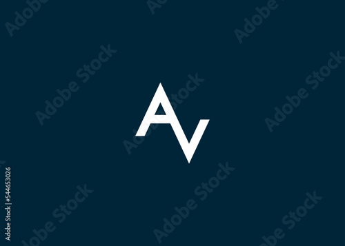 initials letters av logo design vector illustration template photo