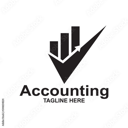 accounting design logo symbol illustration