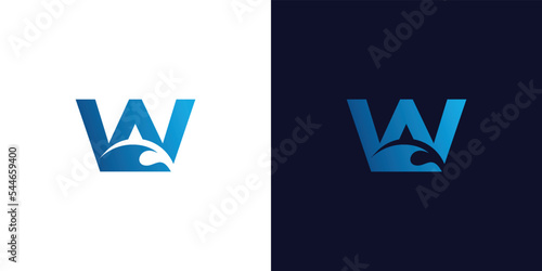 Modern and unique wave logo design 4