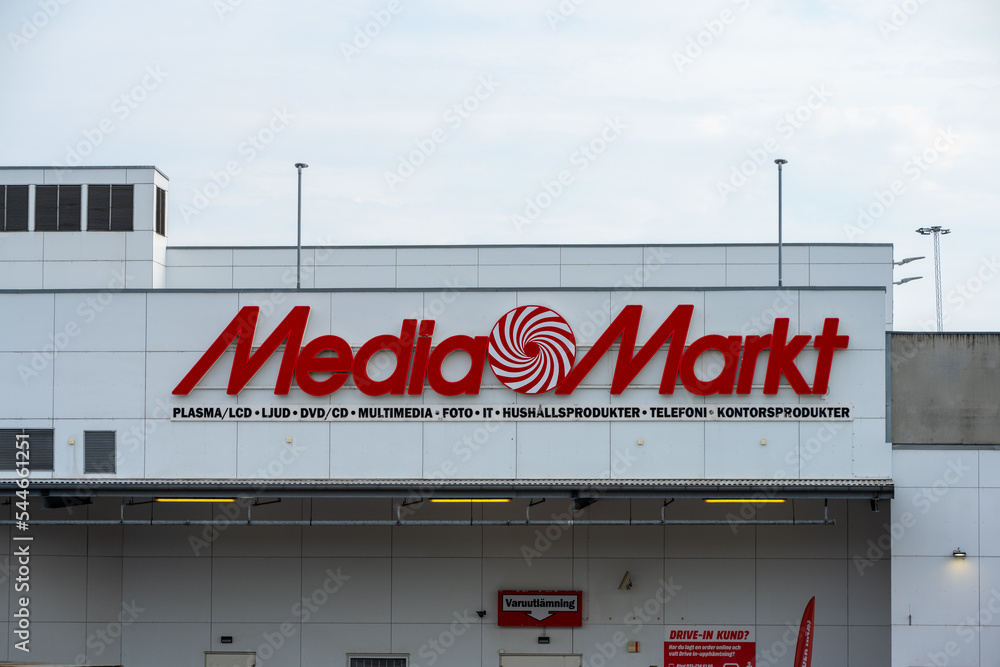 Gothenburg, Sweden - June 25 2022: Media Markt logo on the facade of a  warehouse. Stock Photo | Adobe Stock