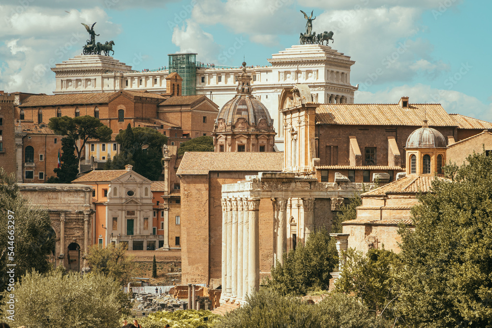Antoninus and Faustina Temple - Rome Italy - Roman Forum