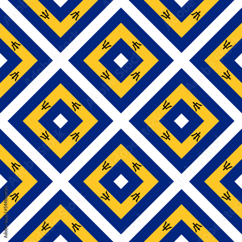 barbados flag pattern. abstract background. vector illustration