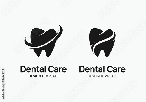 dental care logo design template 1