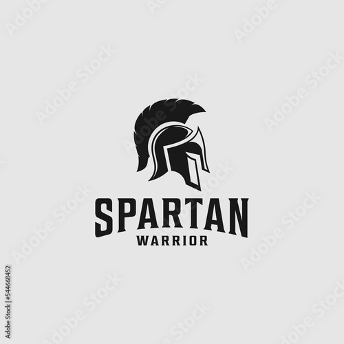 vintage spartan warrior logo design 1