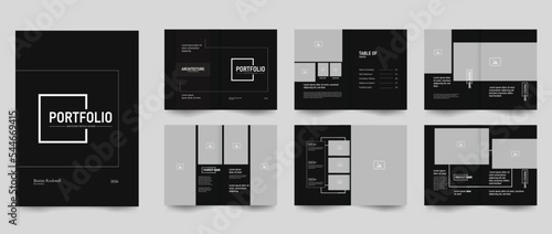 architecture Portfolio Interior layout template 