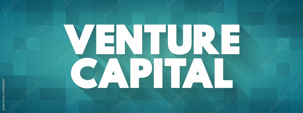 Venture Capital - form of investment in early-stage companies with strong growth potential, text concept background
