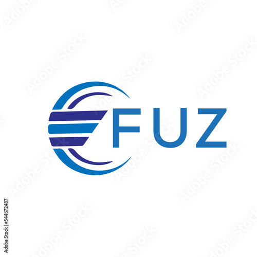 FUZ letter logo. FUZ blue image on white background. FUZ vector logo design for entrepreneur and business. FUZ best icon.