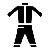 Wetsuit glyph icon style