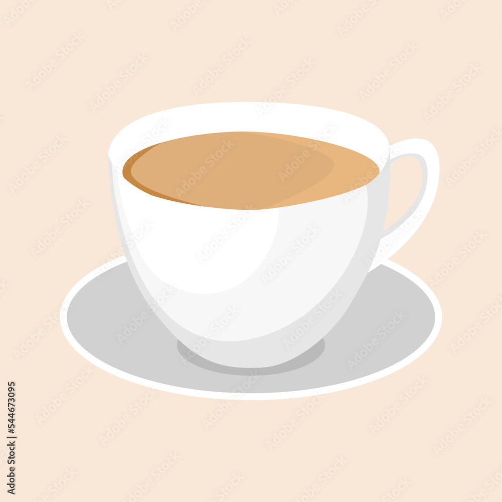 White cup of coffee. Cappuccino latte americano espresso cocoa. Hot coffee in white cup. White cup of coffee. Cappuccino latte americano espresso cocoa. Hot coffee in white cup.