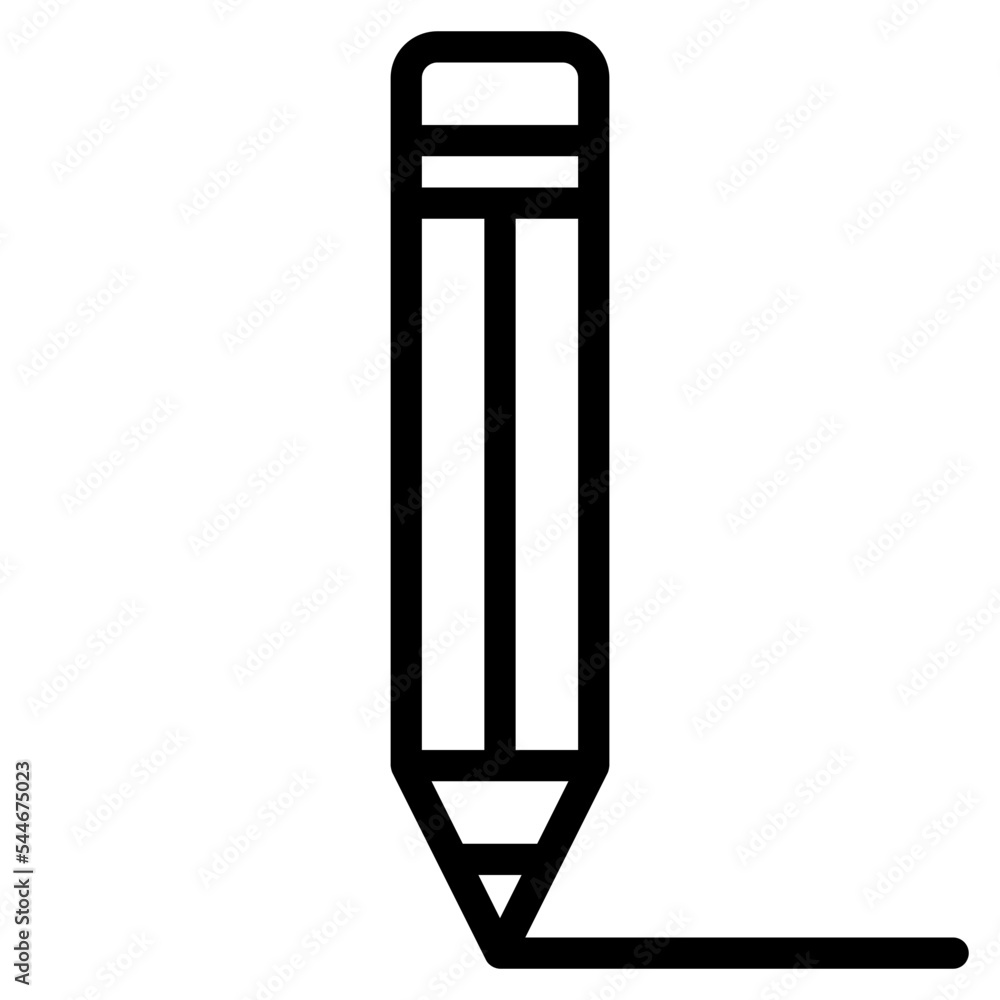 Pencil line icon style Pencil line icon style