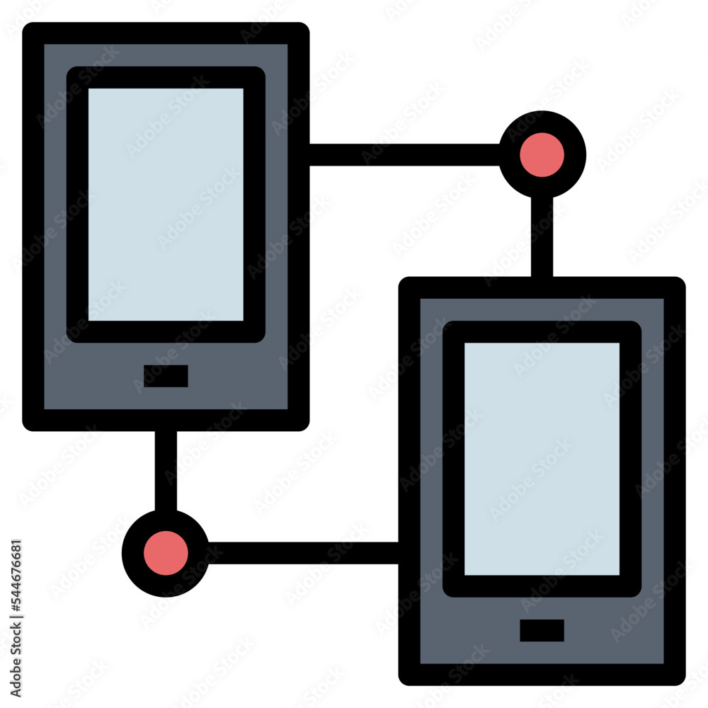 social network filled outline icon style social network filled outline icon style