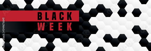 black week red promotion sale shopping banner