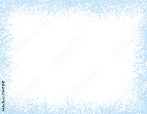 Icy border christmas holiday frame transparent background
