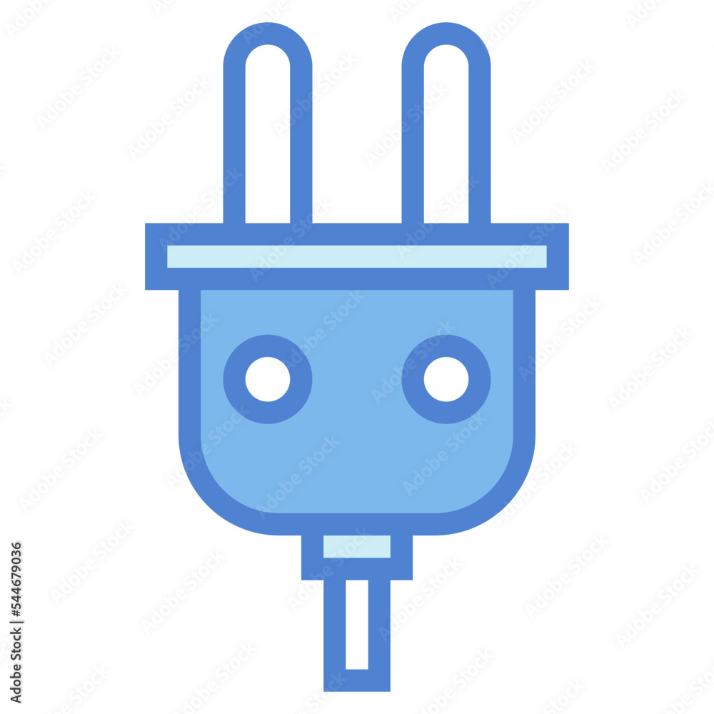plug two tone icon style plug two tone icon style