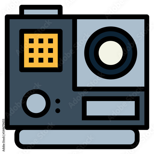 gopro filled outline icon style