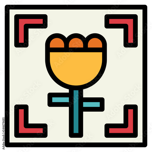 macro filled outline icon style