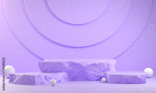 Wallpaper Mural Minimal Mockup Step Rock Stand Pedestal Purple Pastel Backgrounds 3d Rendering Torontodigital.ca