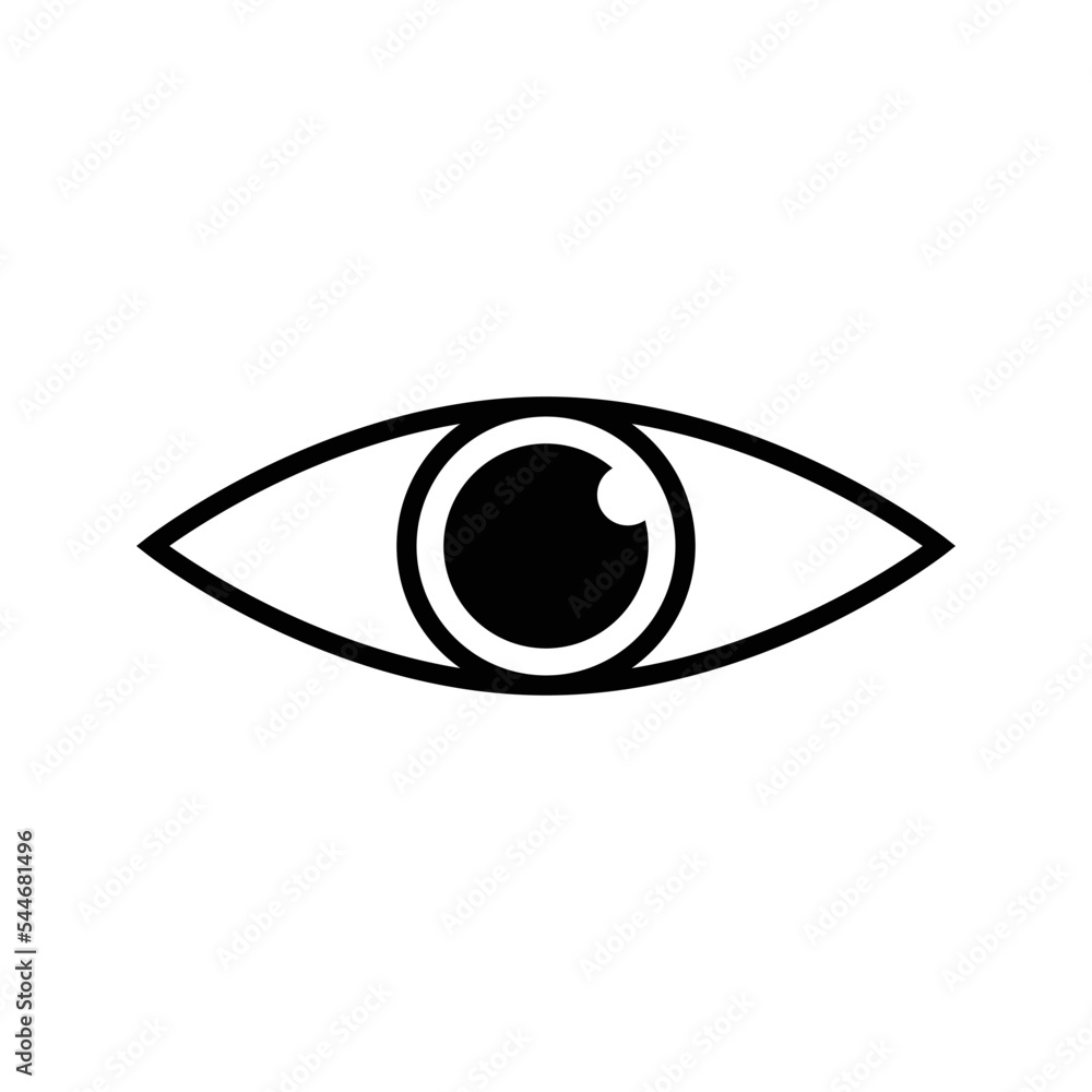 ye vector icon. Open eye icon, The eye of the beholder. vector icon 