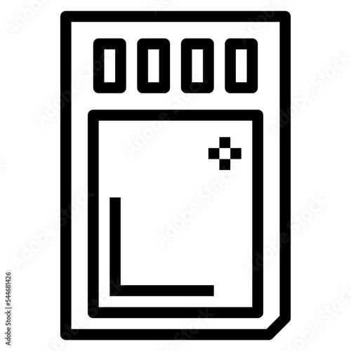 sdcard line icon style photo