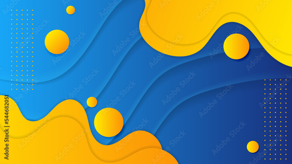 Modern abstract blue and orange gradient background with minimal wave curve line shapes and liquid fluid. Vector abstract graphic design banner pattern presentation background wallpaper web template. Modern abstract blue and orange gradient background with minimal wave curve line shapes and liquid fluid. Vector abstract graphic design banner pattern presentation background wallpaper web template.