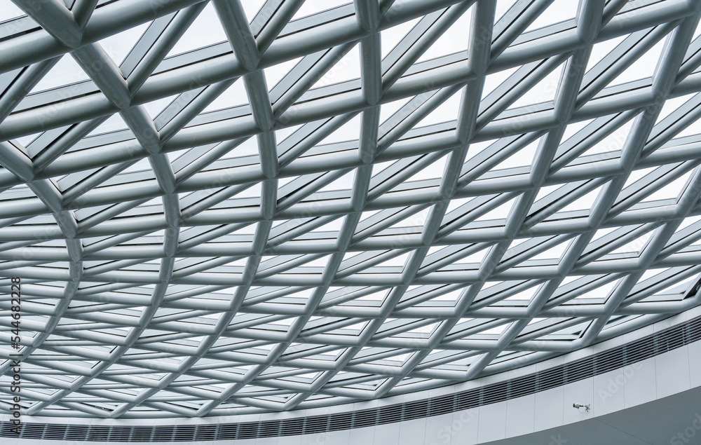 Structural Steel, Roof Truss Steel Structure of Building Construction ...